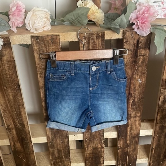 The Children’s Place short toddler blue jean midi nwt girls short bottom Sz 3T - Picture 1 of 6